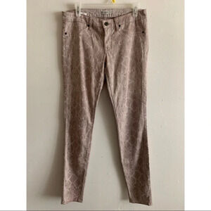 Rich & Skinny Snake Print Skinny Leg Pants size 29